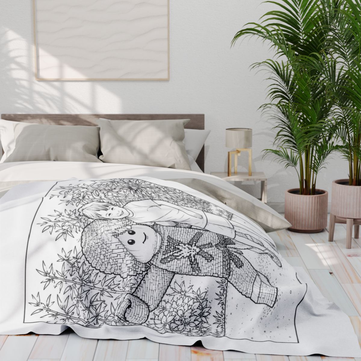 Custom Fleece Blanket with Your Design