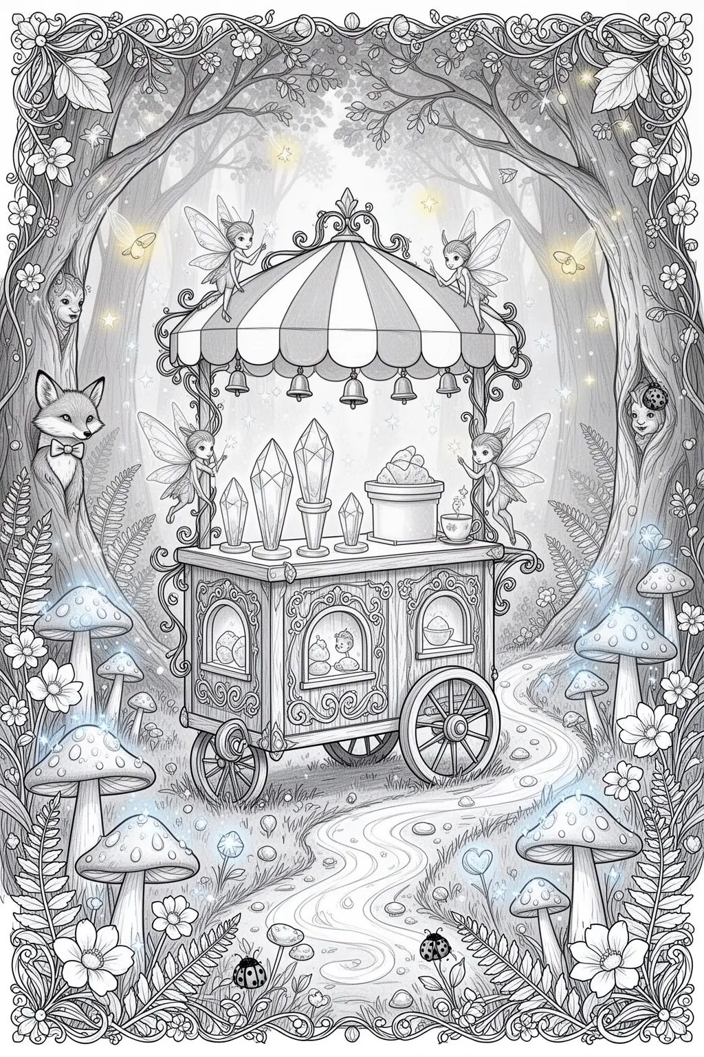 Sweetest Magic Ever Printable coloring page.