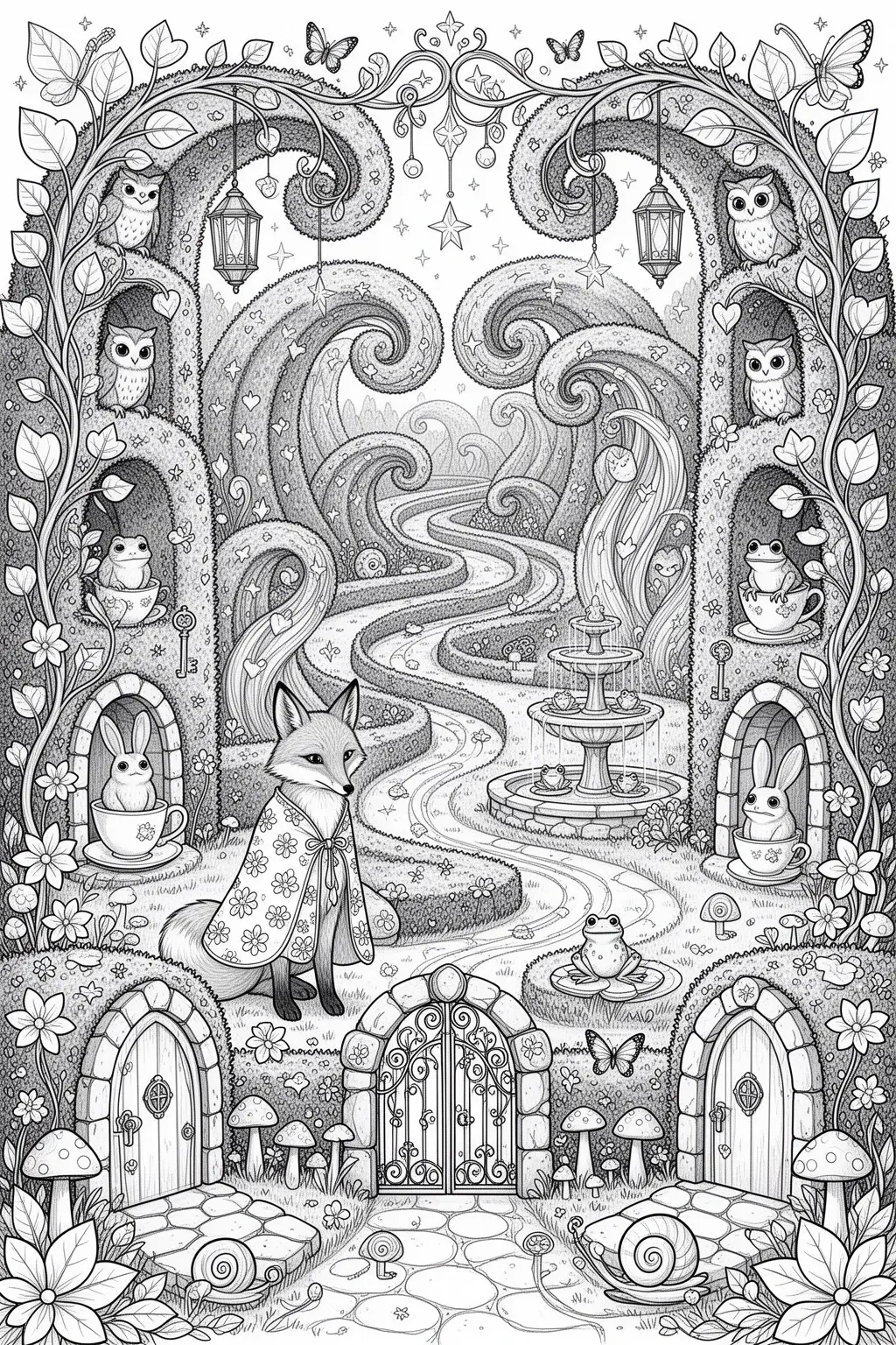 Maze & Marvels Printable coloring page.