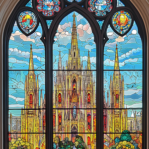 Stained Glass Cathedral Art Collection 🗽