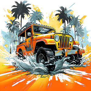 Tropical Jeep Adventure Gear Collection 🚲