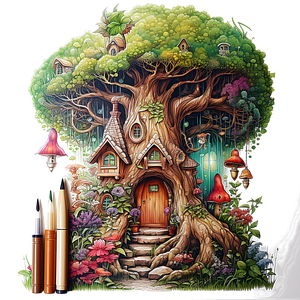 Nature-Inspired Tree House Art Collection 🪄