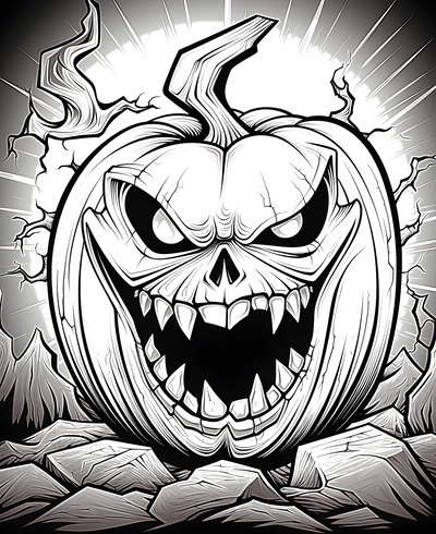 FREE Halloween Pumpkin Coloring Page - Download NOW 🎂 — free printable coloring page