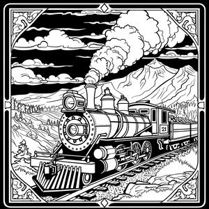 FREE Steam Train Coloring Page - Printable Download 🛞