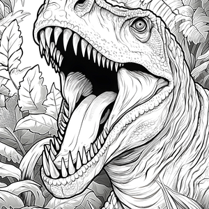 FREE Roaring T-Rex Coloring Page Download NOW 🦖