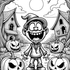 FREE Halloween Fun Coloring Page - Download NOW 🎂