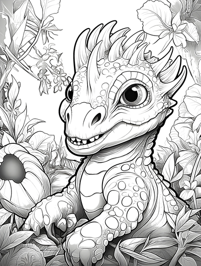 FREE Baby Dinosaur Coloring Page - Printable Download 🦖 — free printable coloring page