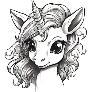 FREE Unicorn Head Coloring Page - Download NOW 🪄