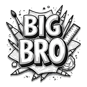 FREE Big Bro Coloring Page - Download NOW for Creative Fun 🎂