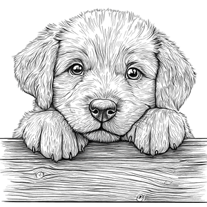 FREE Cute Puppy Coloring Page - Download NOW 🐾