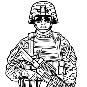 FREE Soldier Coloring Page Download NOW 🖌️