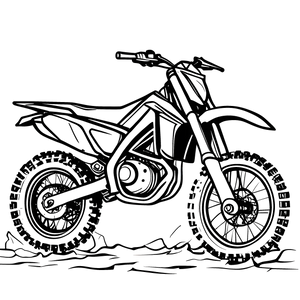 FREE Dirt Bike Coloring Page - Printable Download 🛞