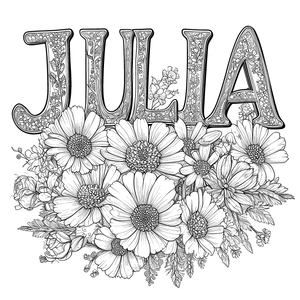 FREE Julia Floral Coloring Page - Intricate Botanical Design Download ⛰️