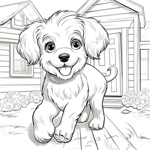 FREE Puppy Coloring Page - Printable Download 🐾