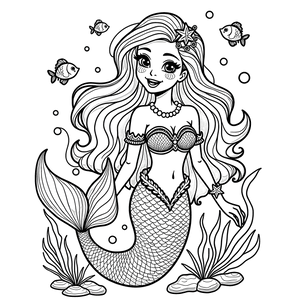 FREE Mermaid Coloring Page Download NOW 🪄