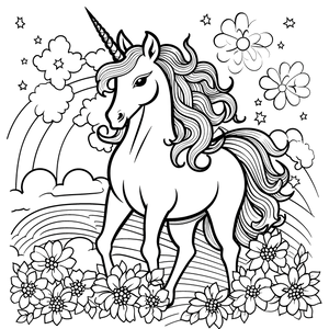 FREE Unicorn Coloring Page - Printable Download 🪄