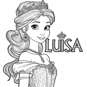 FREE Princess Luisa Coloring Page Download NOW 👑