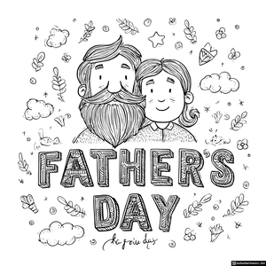 FREE Father's Day Coloring Page - Download NOW 🎂