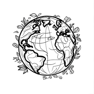 FREE Earth and Nature Coloring Page - Download NOW ⛰️