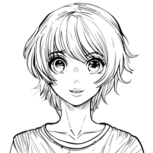 FREE Anime Girl Coloring Page - Download NOW 🖌️
