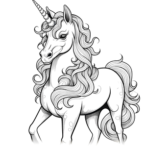 FREE Unicorn Coloring Page - Majestic Line Art Download 🪄
