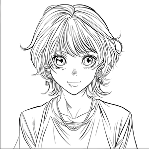FREE Anime Character Coloring Page - Download NOW 🖌️