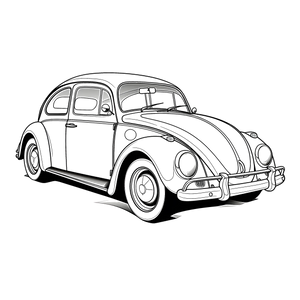 FREE Classic Volkswagen Beetle Coloring Page Download 🛞