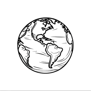 FREE Earth Coloring Page - Download NOW and Explore Our Planet's Beauty 🖌️