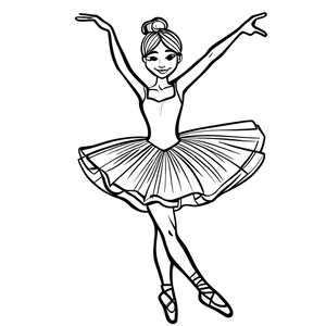 FREE Ballerina Coloring Page Download NOW 🖌️