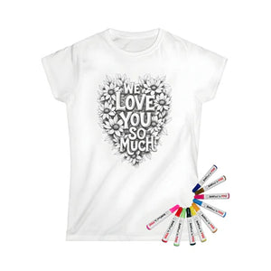 Women's T-Shirt Coloring Kits