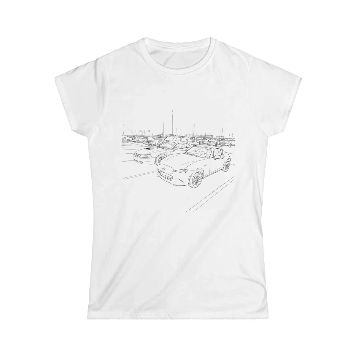 Custom Womens T-Shirt with Your Design Coloring Page Kit with 10 Fabric Markers