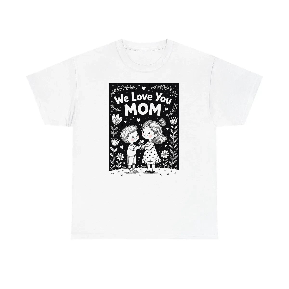 Custom Unisex T-Shirt Colorful Design with Fabric Markers
