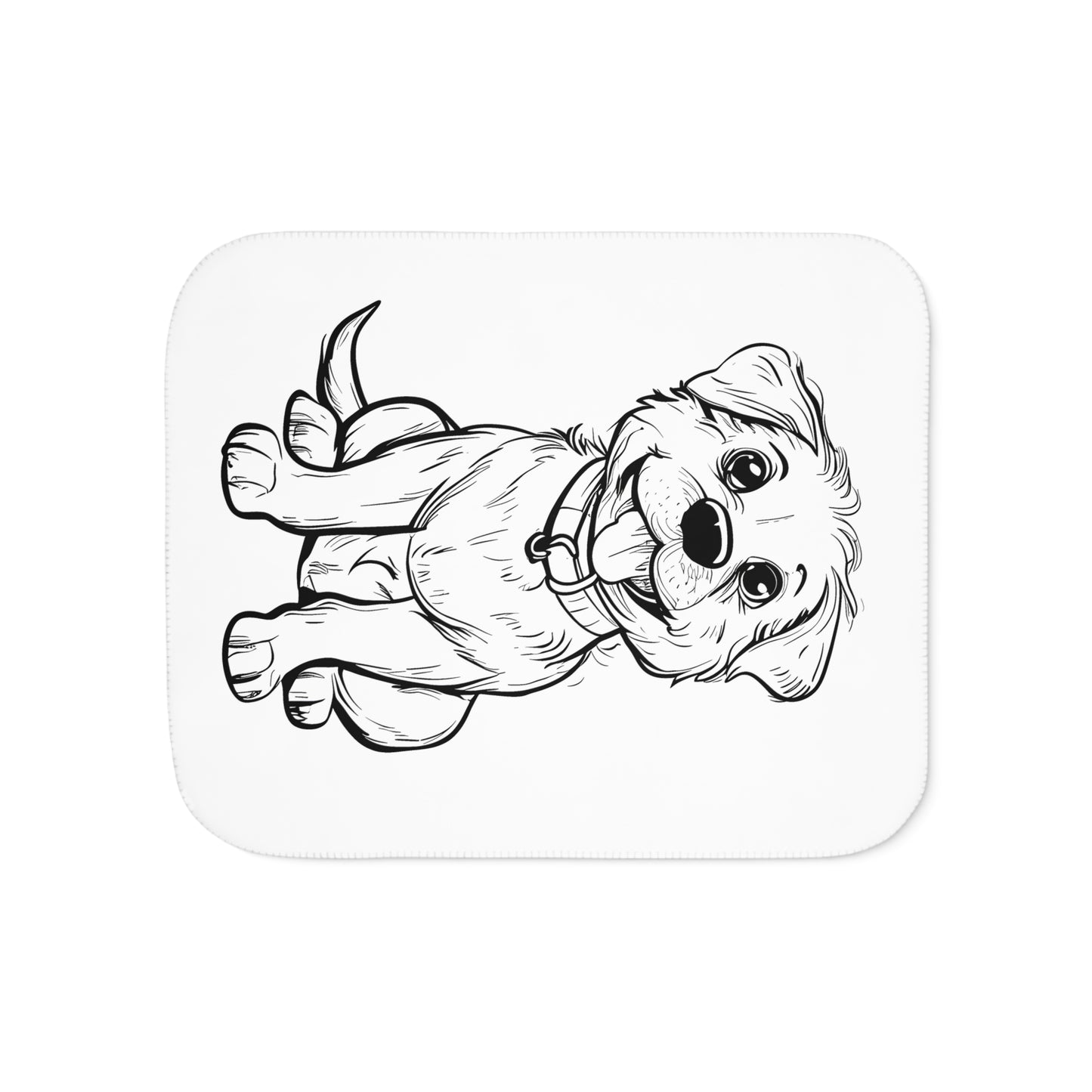 Blanket Coloring Kit with 10 Fabric Markers - Puppy