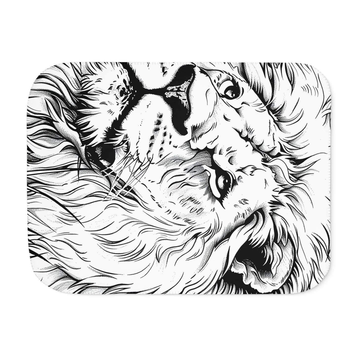 Blanket Coloring Kit with 10 Fabric Markers - Lion