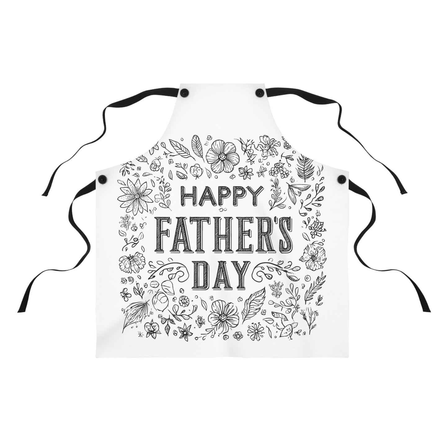 Apron Coloring Kit with 10 Fabric Markers - Father's Day