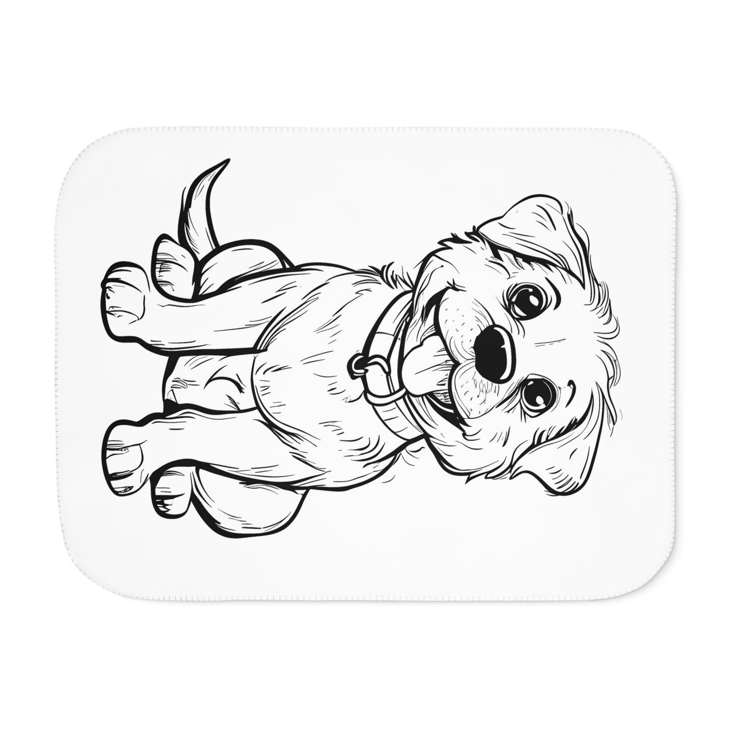 Blanket Coloring Kit with 10 Fabric Markers - Puppy