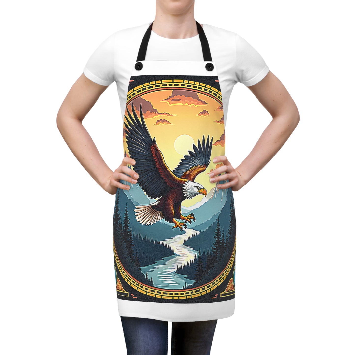 Apron Colorful Graphic Design - Eagle