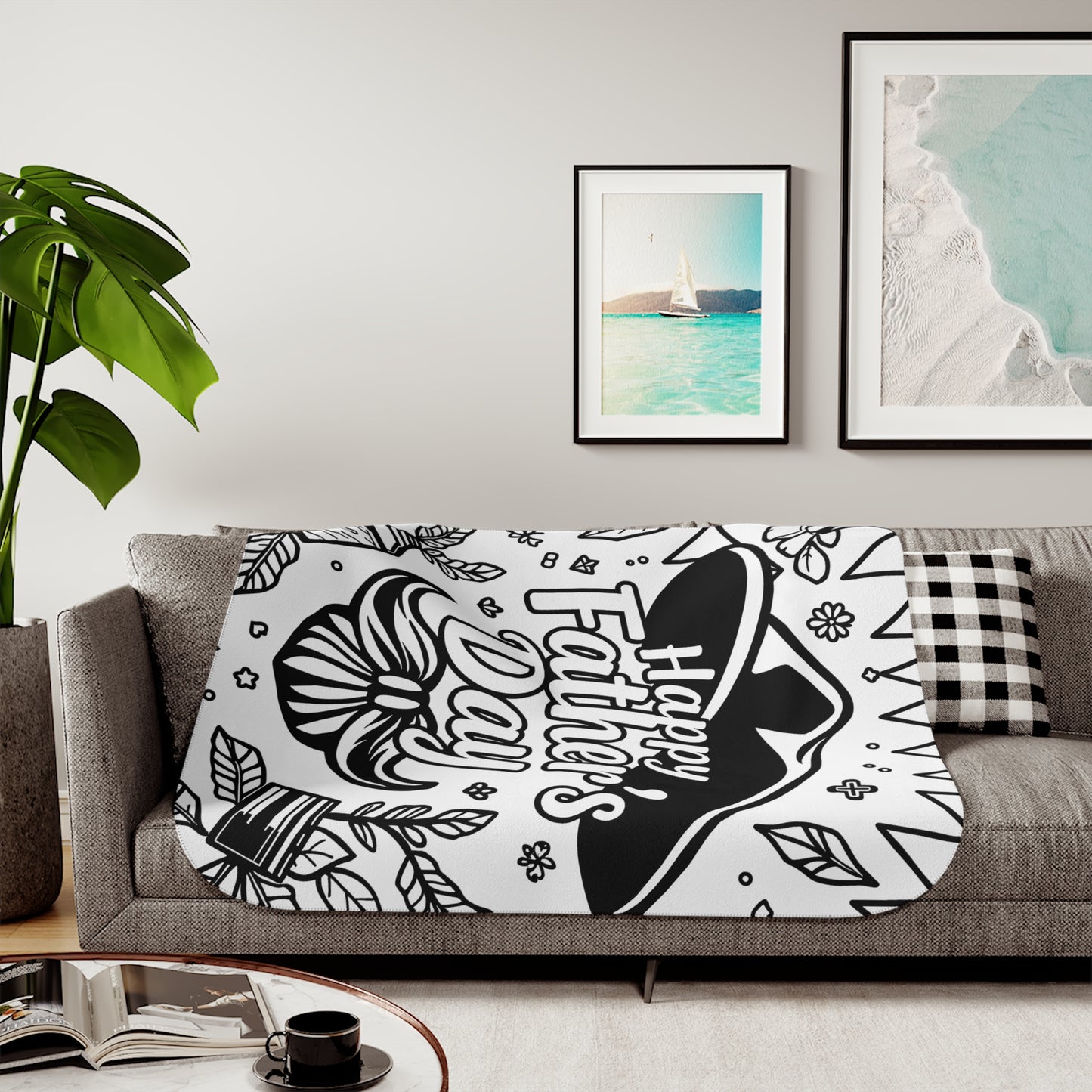 Blanket Coloring Kit with 10 Fabric Markers - Father's Day Celebration