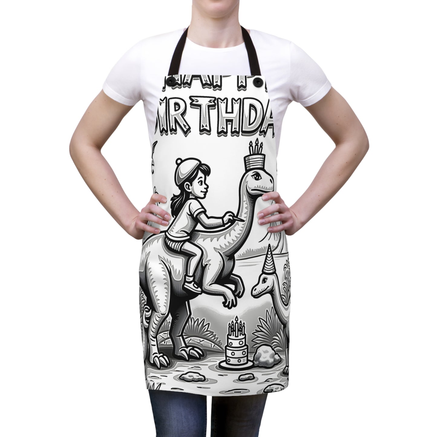 Apron Coloring Kit with 10 Fabric Markers - Birthday Celebration