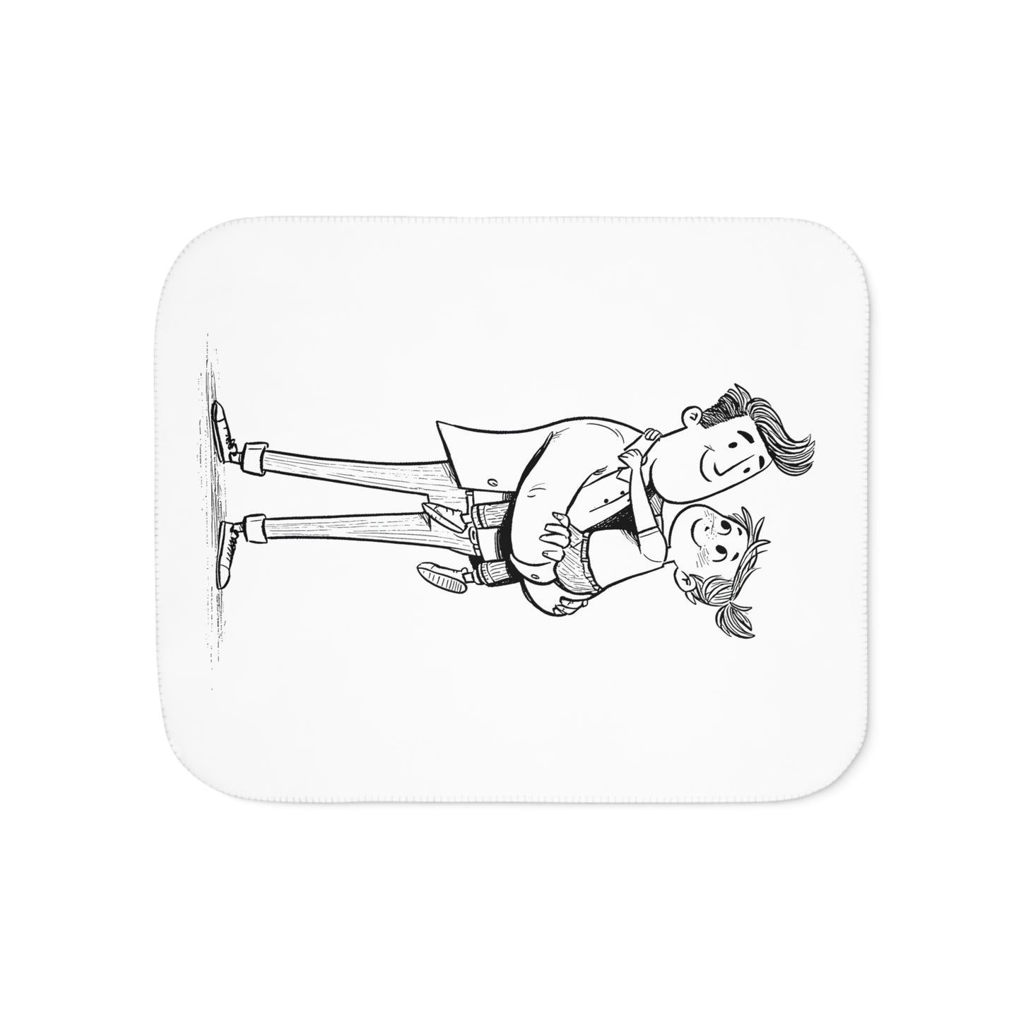 Blanket Coloring Kit with 10 Fabric Markers - Father and Daughter