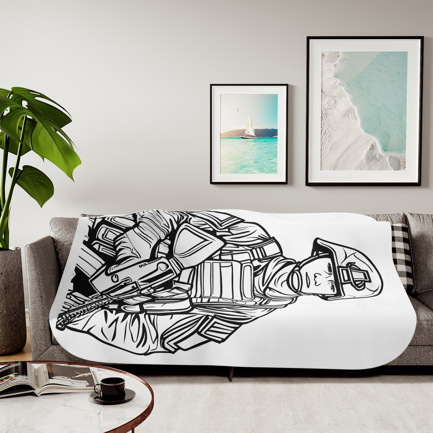 Blanket Coloring Kit with 10 Fabric Markers - Soldier