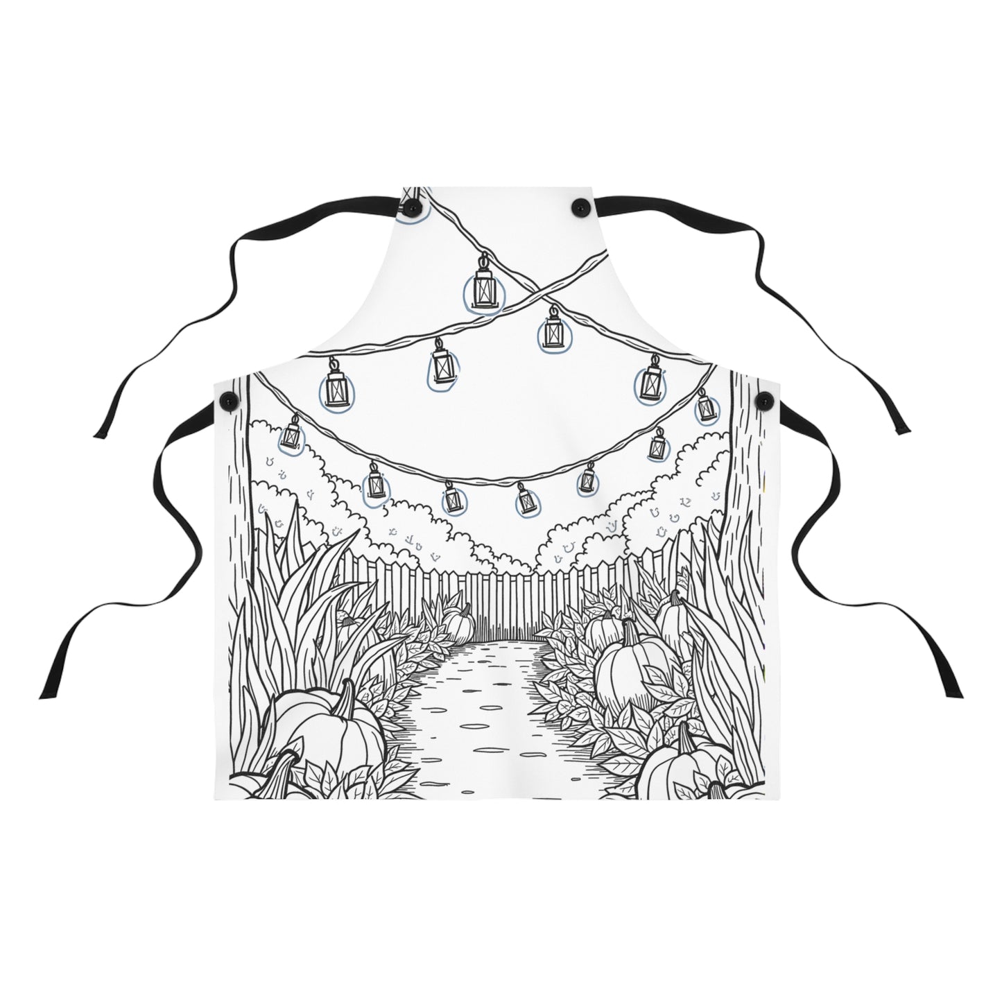 Apron Coloring Kit with 10 Fabric Markers - Pumpkin Pathway