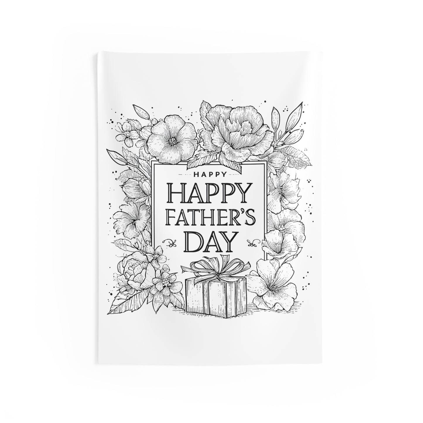Indoor Wall Tapestries Coloring Kit with 10 Fabric Markers - Father's Day