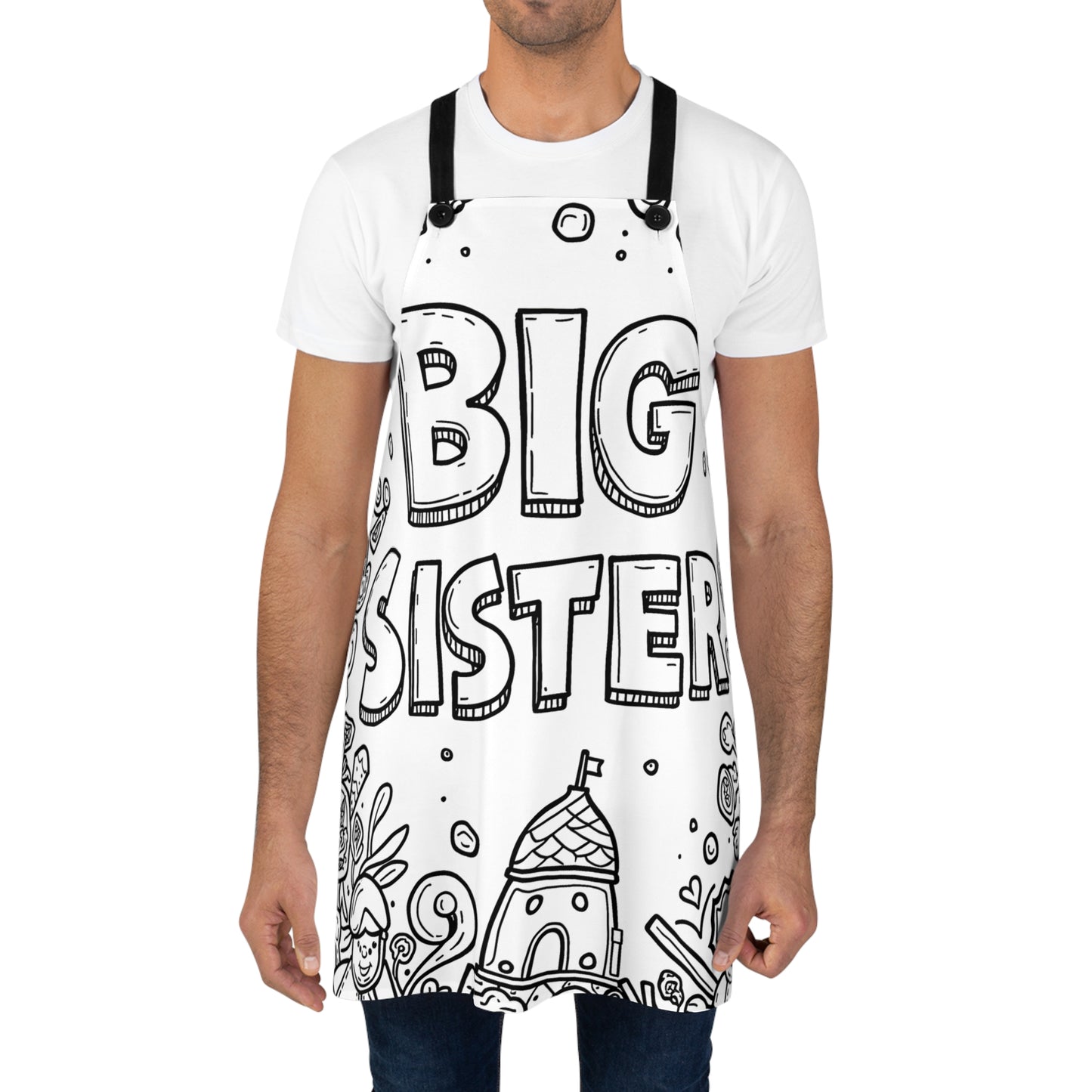 Apron Coloring Kit with 10 Fabric Markers - Big Sister