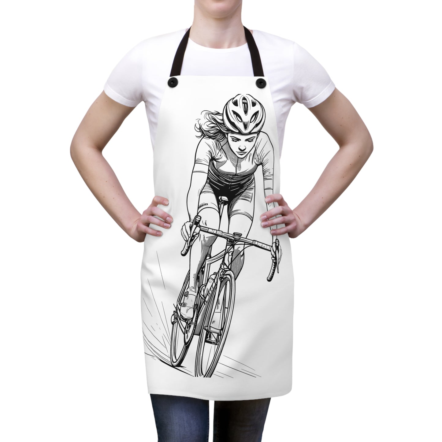 Apron Coloring Kit with 10 Fabric Markers - Cycling