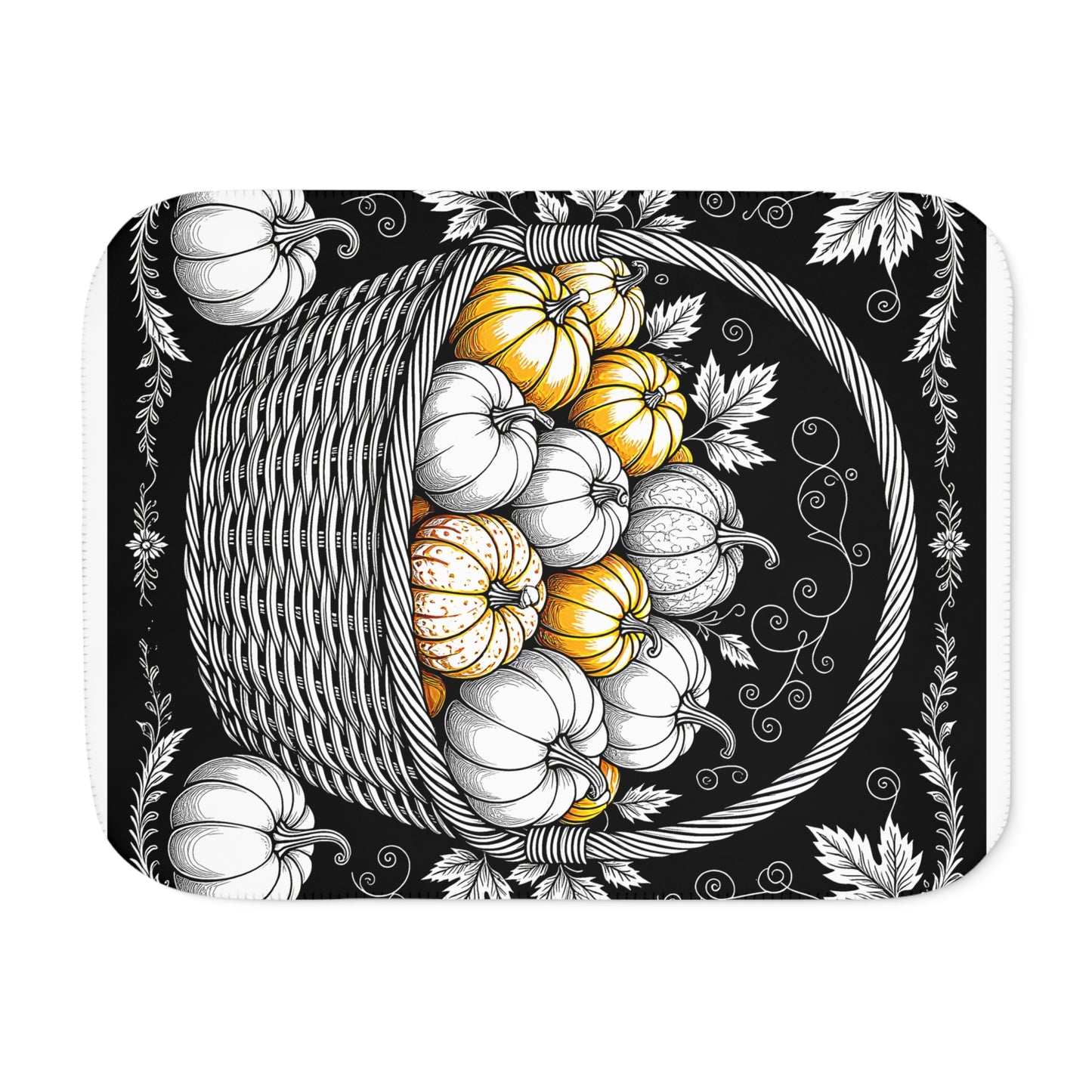 Blanket Coloring Kit with 10 Fabric Markers - Pumpkins