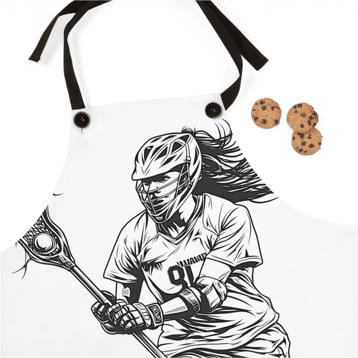 Apron Coloring Kit with 10 Fabric Markers - Lacrosse