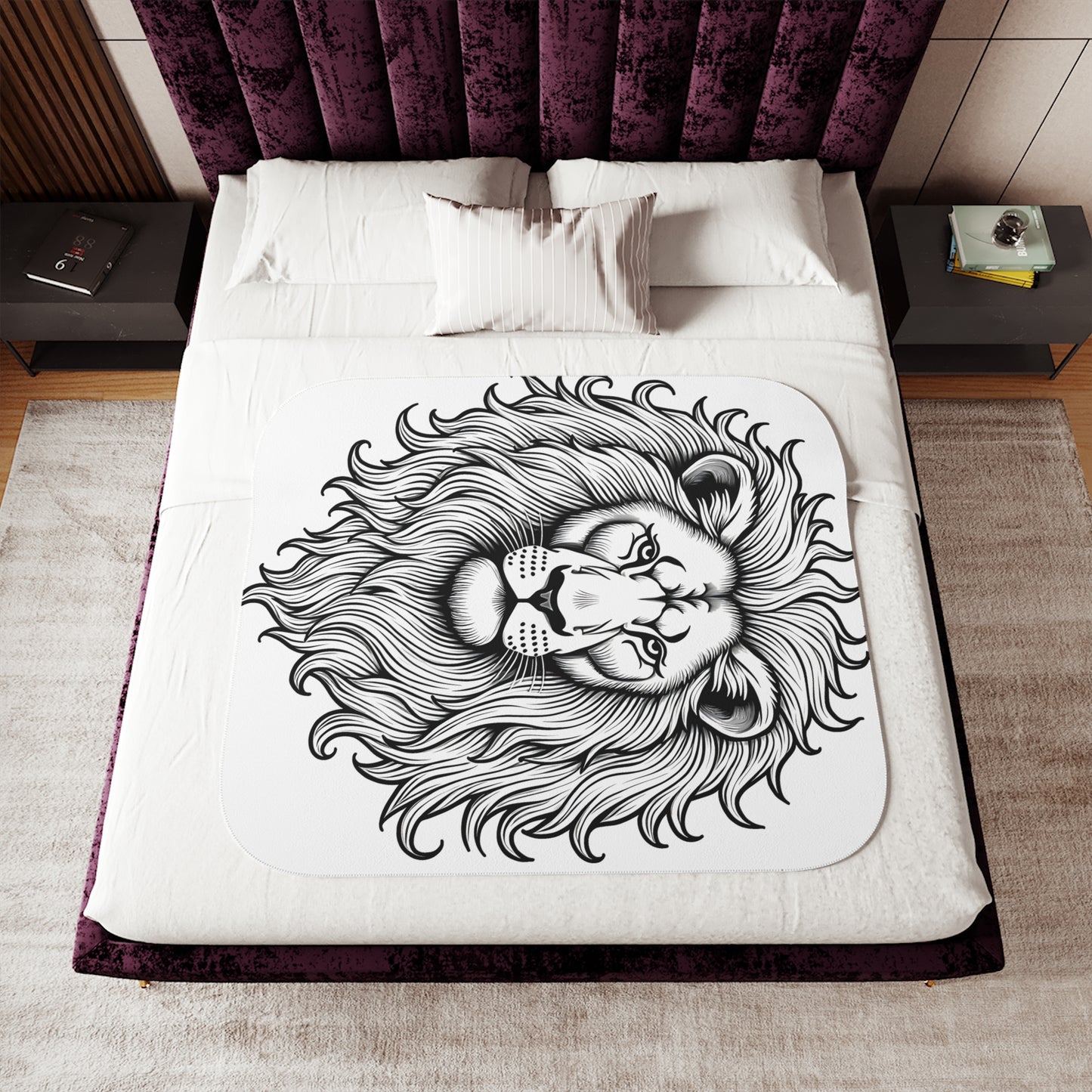 Blanket Coloring Kit with 10 Fabric Markers - Lion's Mane