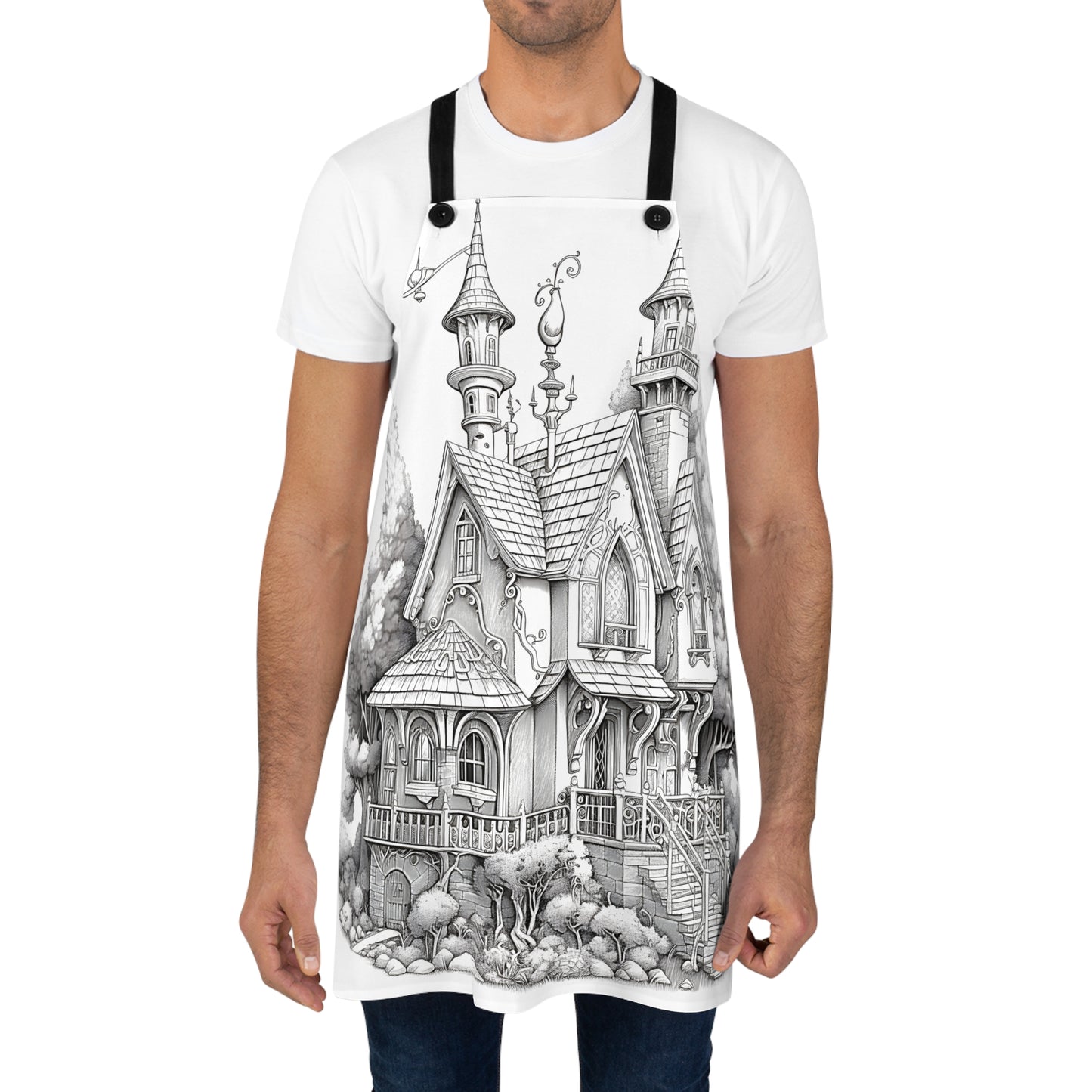 Apron Coloring Kit with 10 Fabric Markers - Fantasy House