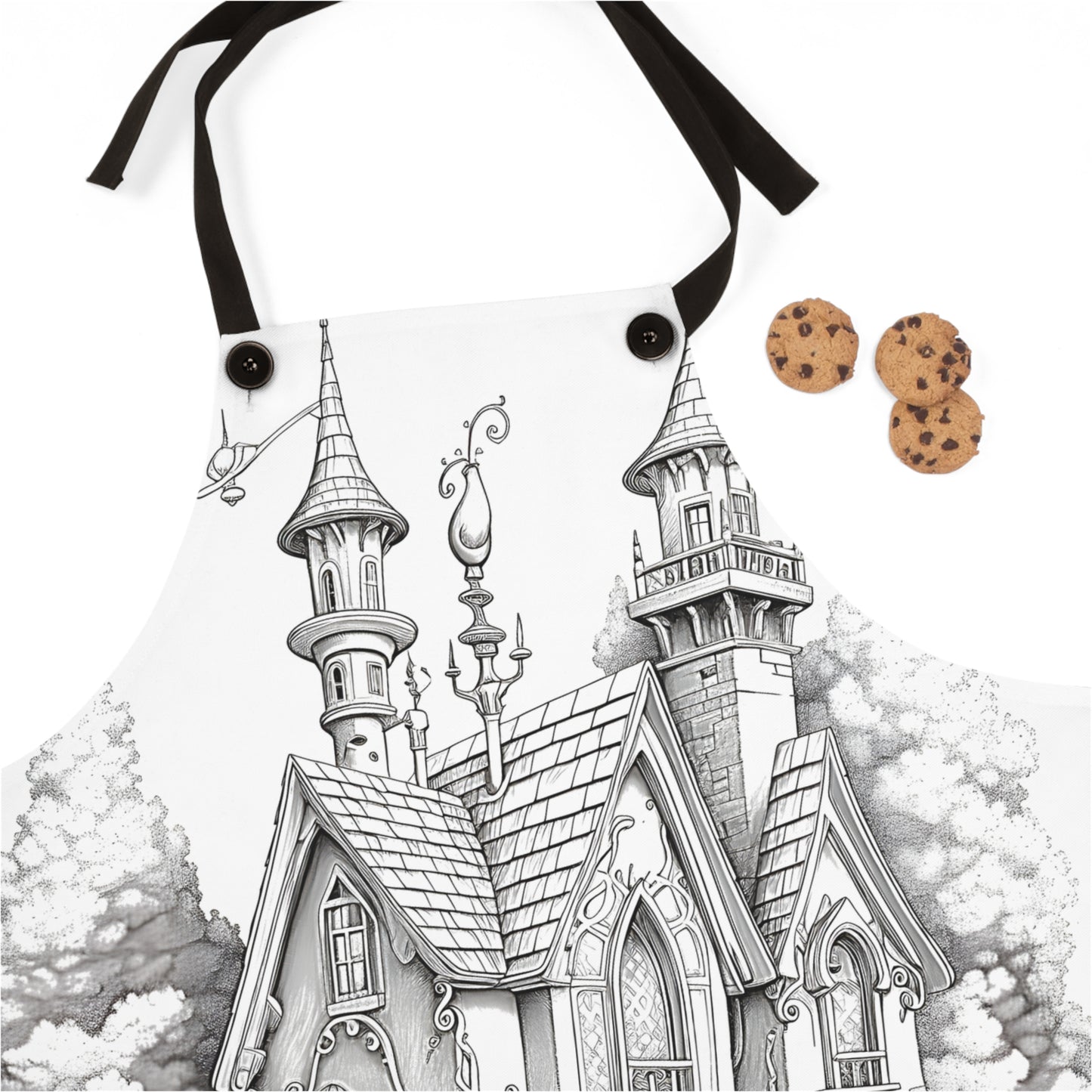 Apron Coloring Kit with 10 Fabric Markers - Fantasy House